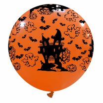 Ghost Infested House 32" Halloween Latex Balloon 1ct. 