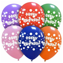 Superior HB Polka Dots 12" Latex Balloons 50ct