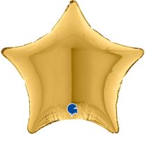 Star Gold 4" Foil Balloon (Pack of 10)