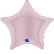 Star Pastel Pink 4" Foil Balloon (Pack of 10)